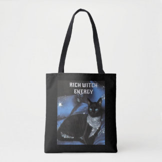 Bolsa de mano glamurosa de gato negro Rich Witch E