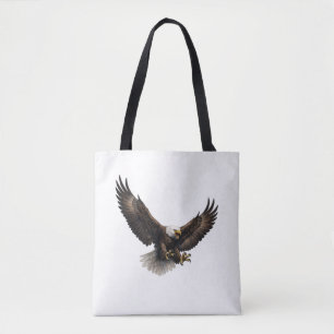 Bolsa de mano gráfica de águila calva majestuosa