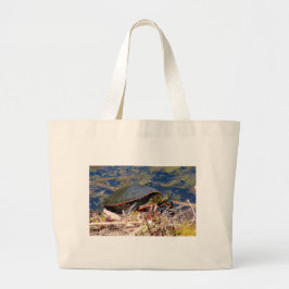Bolsa de mano grande de tortuga pintada (Chrysemys