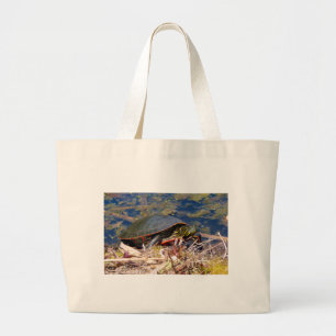 Bolsa de mano grande de tortuga pintada (Chrysemys