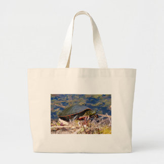 Bolsa de mano grande de tortuga pintada (Chrysemys