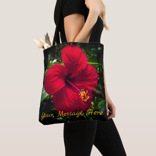 Bolsa de mano "Hibisco Rojo" (Detalle)