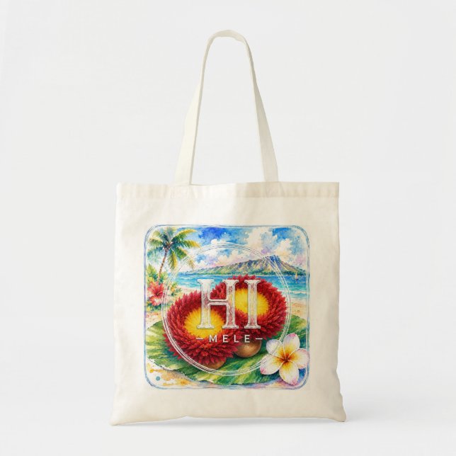 Bolsa de mano HIMELE hawaiana ‘Ulī’ulī (Frente)