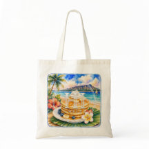 Bolsa de mano HIMELE Hawaiian Tote Bag Panqueque