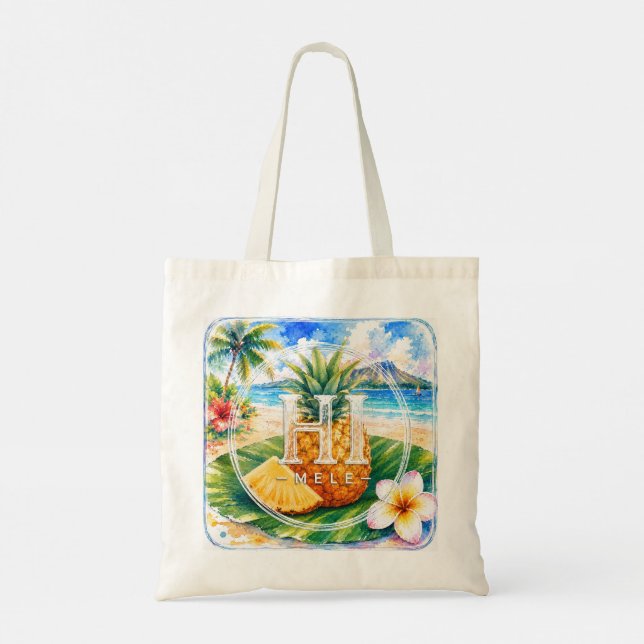 Bolsa de mano HIMELE Pineapple  (Reverso)