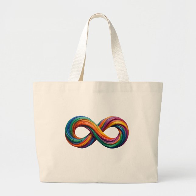 Bolsa de mano infinita Arcoíris Colorida (Frente)