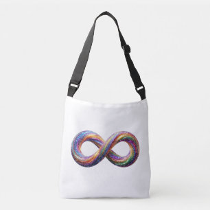 Bolsa de mano infinita arcoíris colorida