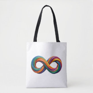 Bolsa de mano infinita arcoíris colorida