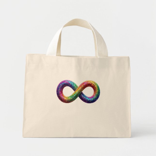 Bolsa de mano infinita Arcoíris Colorida (Frente)