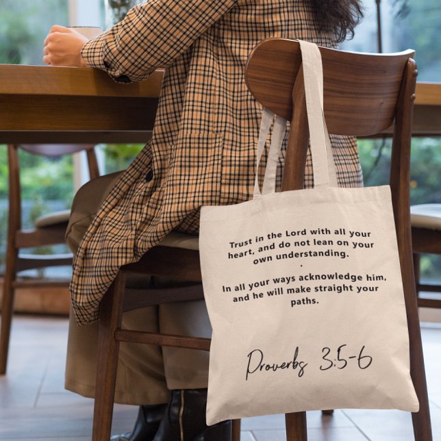 Bolsa de mano inspiradora con versículo bíblico (Subido por el creador)