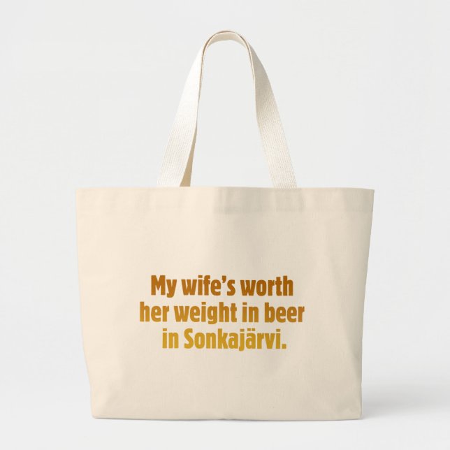 Bolsa de mano Jumbo Marido Cerveza (Frente)