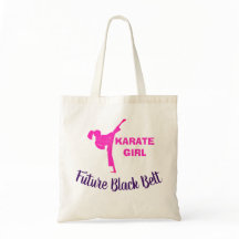Bolsa de mano Karate Girl Future Black Belt