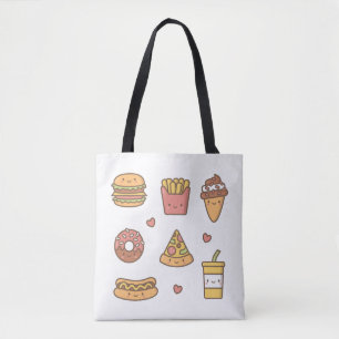 Bolsa de mano Kawaii Junk Food Girls