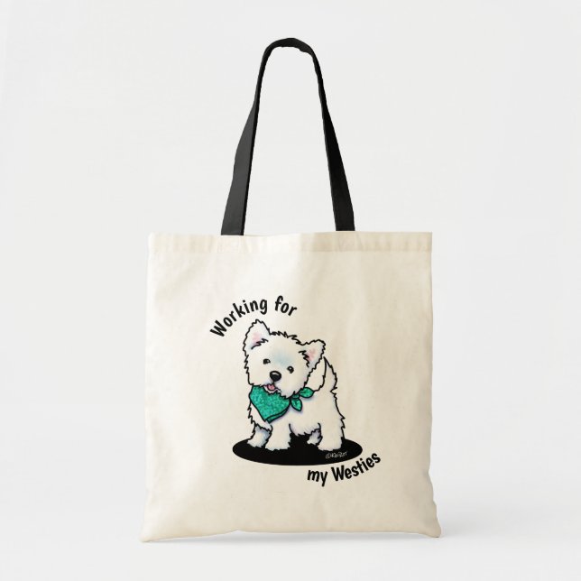 Bolsa de mano KiniArt Cutieface Westie (Frente)