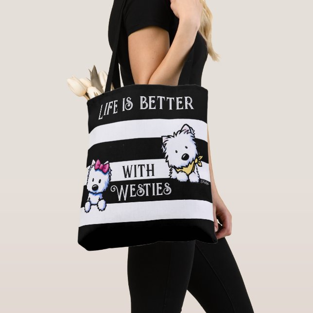 Bolsa de mano KiniArt Westie Terriers (Detalle)