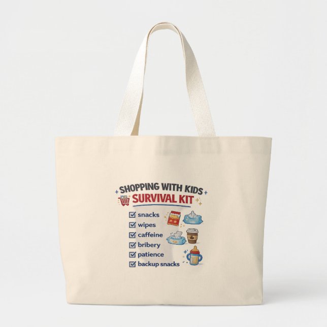 Bolsa de mano Kit de supervivencia para ir de comp (Frente)