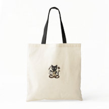 Bolsa de mano Lady Justice Black Cat Estudiante de