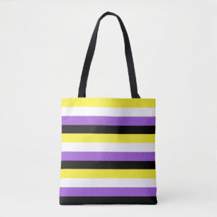 Bolsa de mano LGBT con bandera no binaria