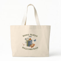Bolsa de mano Libros, Bloques y Bichos del Jardín