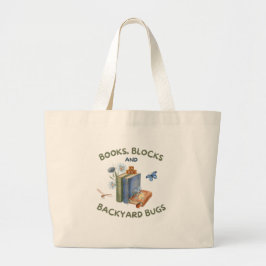 Bolsa de mano Libros, Bloques y Bichos del Jardín