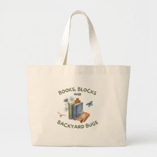 Bolsa de mano Libros, Bloques y Bichos del Jardín