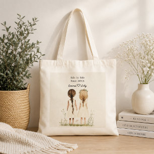 Bolsa de mano "Mejores Amigas Desde" con nombre pe