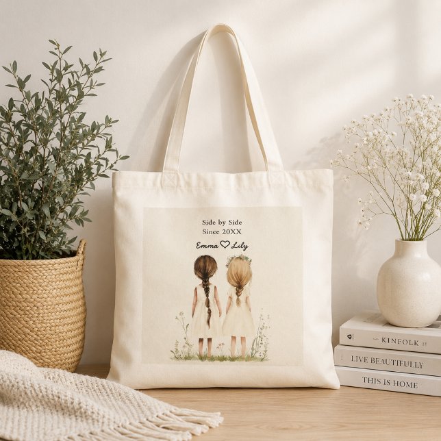 Bolsa de mano "Mejores Amigas Desde" con nombre pe (Subido por el creador)