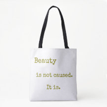 Bolsa de mano minimalista con cita de Emily Dickin