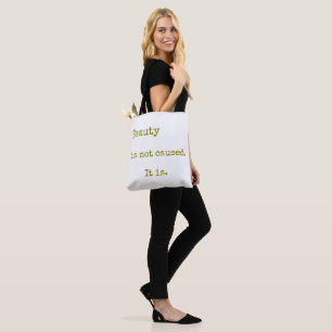 Bolsa de mano minimalista con cita de Emily Dickin