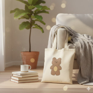 Bolsa de mano minimalista de osito de peluche ador