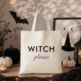 Bolsa de mano moderna de Halloween 'Bruja por favo
