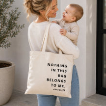 Bolsa de mano Mom Life | Regalo de cita divertida