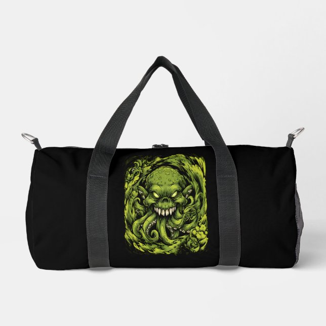 Bolsa de mano monstruo de tentáculo verde espeluzn (Anverso)