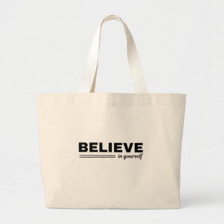 Bolsa de mano motivacional 'Cree en ti mismo'