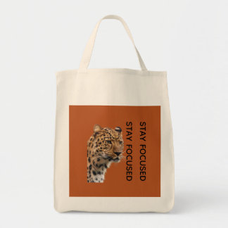 Bolsa de mano motivacional Stay Focused Tiger