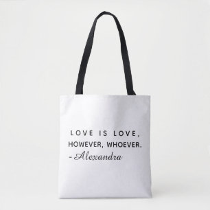Bolsa de mano negra con nombre personalizado Minim