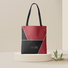 Bolsa de mano negra elegante y simple para damas
