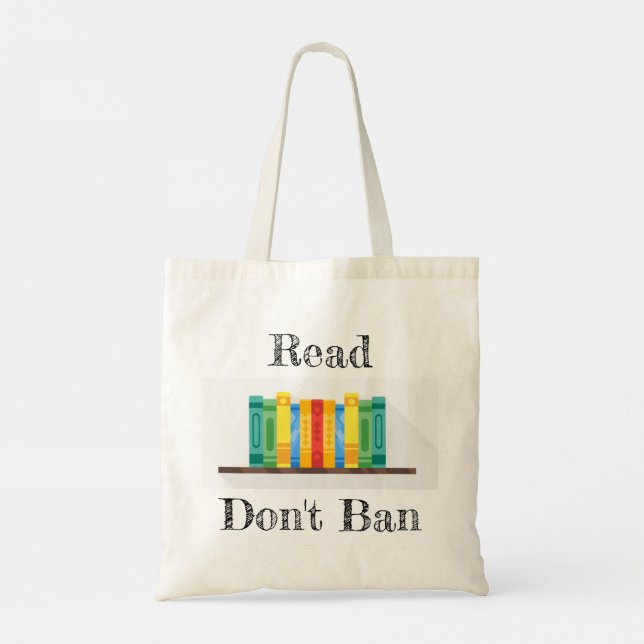Bolsa de mano No prohíbas leer (Reverso)