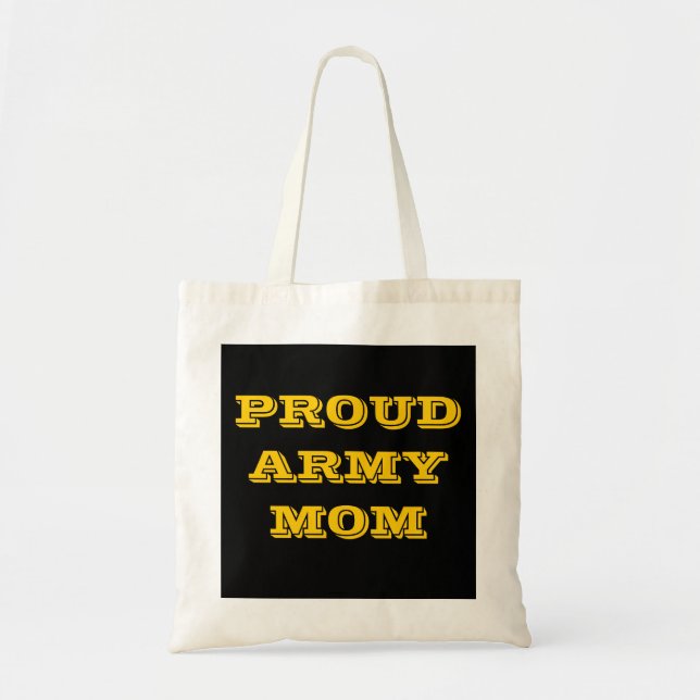 Bolsa de mano Orgullosa Armada Mamá (Frente)