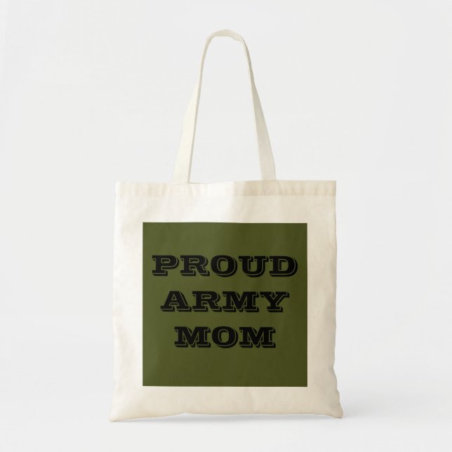 Bolsa de mano Orgullosa Armada Mamá (Frente)