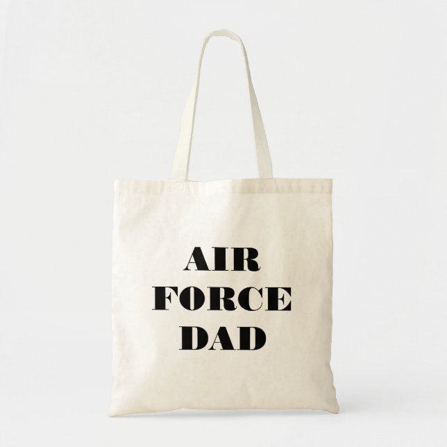 Bolsa de mano Orgullosa Fuerza Aérea Papá (Frente)