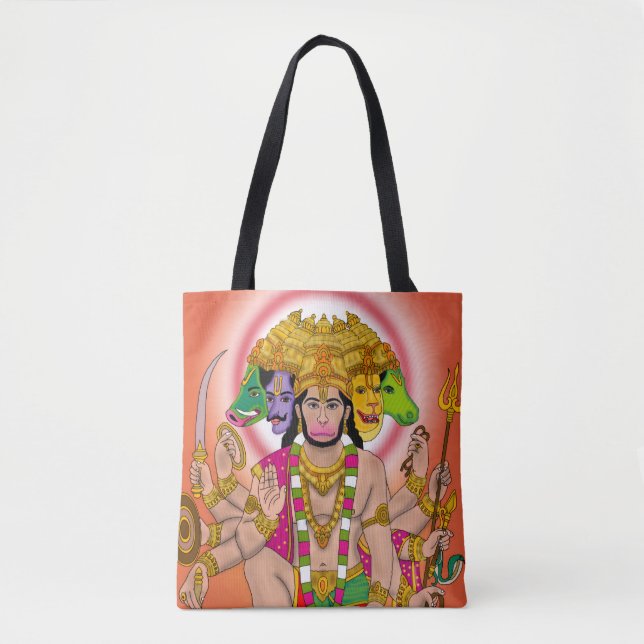 Bolsa de mano Panchmukhi Hanuman (Anverso)