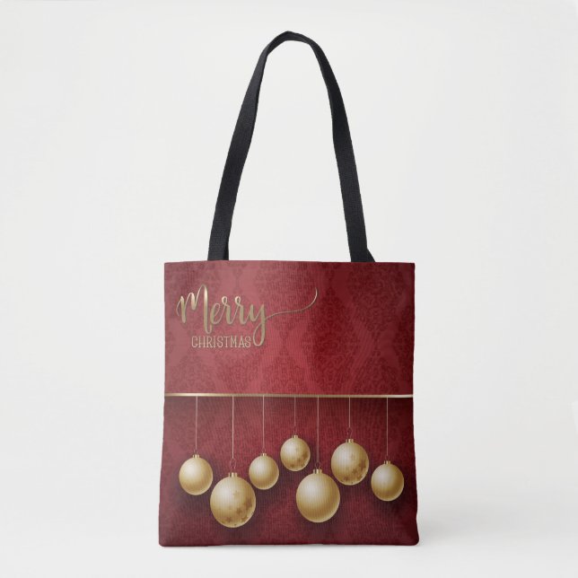 Bolsa de mano para adornos de Navidad (Anverso)