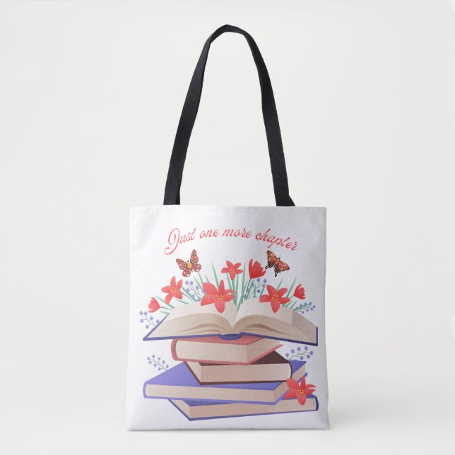 Bolsa de mano para amantes de los libros "Solo un  (Anverso)