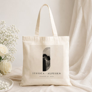 Bolsa de mano para boda con foto de Arco Elegante