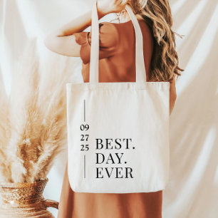 Bolsa de mano para boda 'Mejor día de la historia'