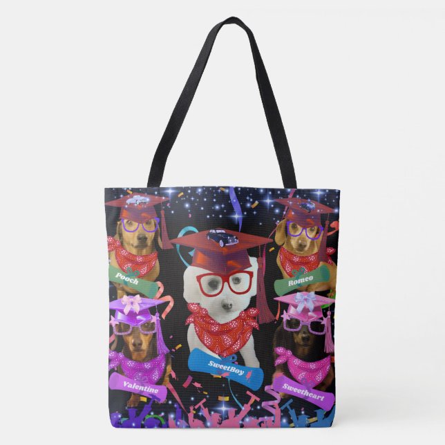 Bolsa de mano para celebrar graduados (Anverso)