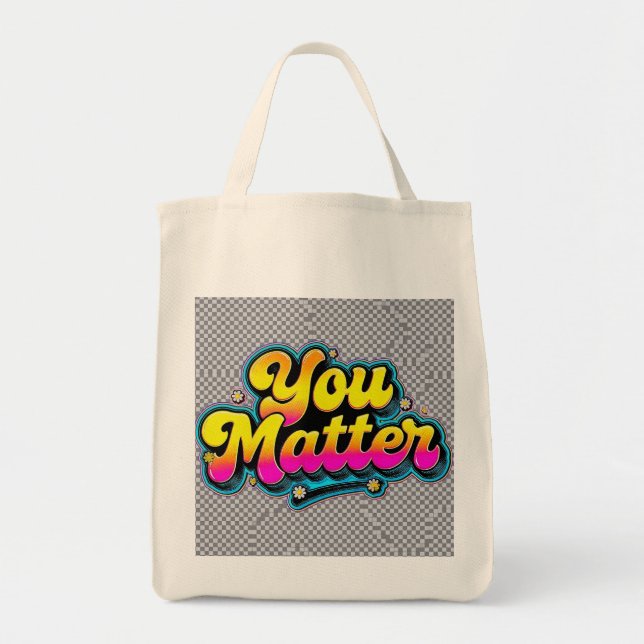 Bolsa de mano para comestibles 'Tú importas' - Reg (Frente)