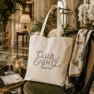 Bolsa de mano para el 80 cumpleaños de Club Eighty