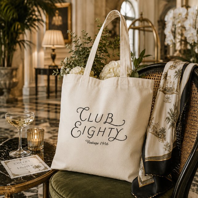 Bolsa de mano para el 80 cumpleaños de Club Eighty (Subido por el creador)
